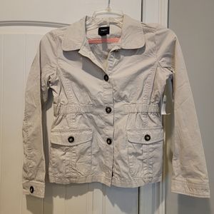 Gap Kids outlet Girls XL khaki fitted jacket , NWT  New